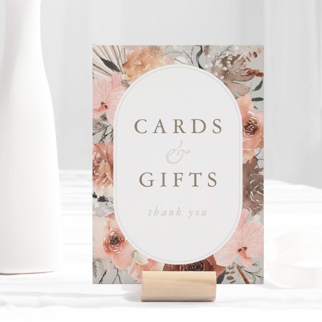 Regalos y tarjetas de boda Boho de color acuático  (Autumn Watercolor Boho Wedding Cards & Gifts)