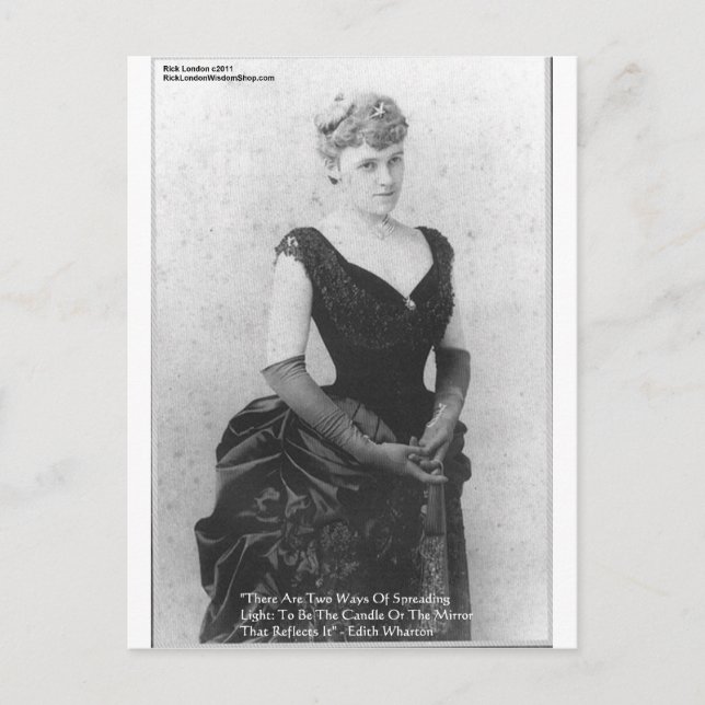 Regalos y tarjetas de citas de Edith Wharton "Difu (Anverso)