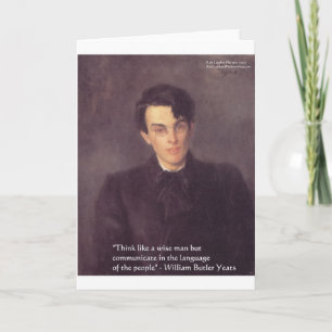 Regalos y tarjetas de citas de sabiduría de Yeats 