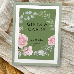 Regalos y Tarjetas de Graduación con Rosas Rosadas