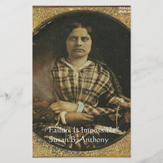 Regalos y tarjetas de sabiduría de Susan B Anthony (Anverso)