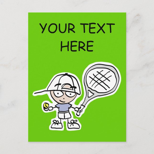 Regalos y tarjetas de tenis para jugadores de teni (Anverso)