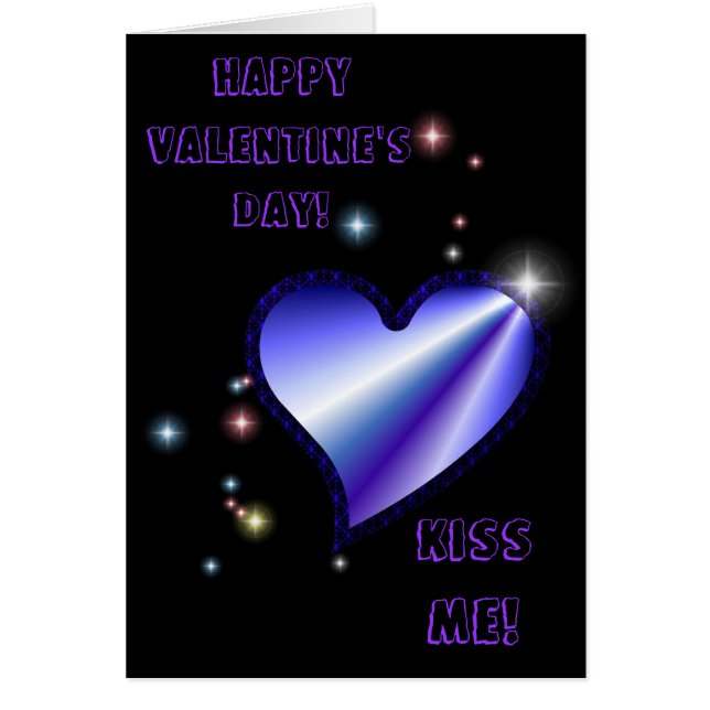 Regenbogen-Herz mit Sternchen auf schwarz (Frente)