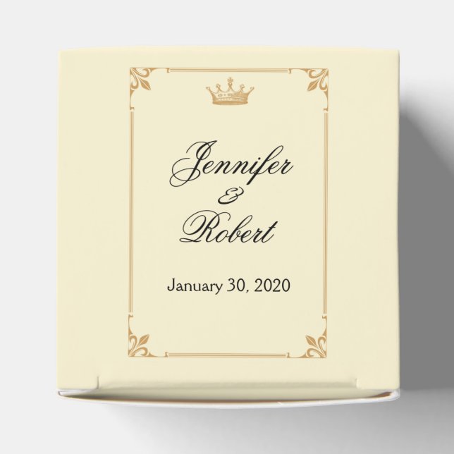 Regencia de la Corona en caja de oro y marfil (Parte superior)