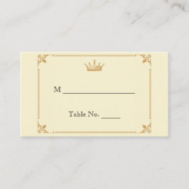 Regencia de la corona en las tarjetas de Boda de m