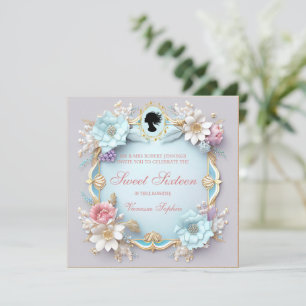 Regencia Regal Era Dulce Dieciséis Invitaciones