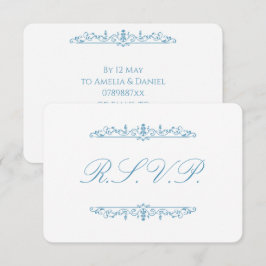 Regency Azul y Blanco RSVP