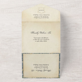 Regency Era Boda Todo En Una Invitación