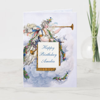 Regency Fashion Personalizado Tarjeta de felicitac