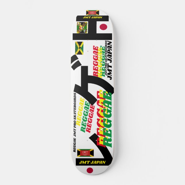 REGGAE JMT JAPAN 8 Placa de skateboard de 1/4" (Anverso)
