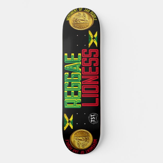 REGGAE LIONESS 8 1/4" Tabla de Skateboard (Anverso)