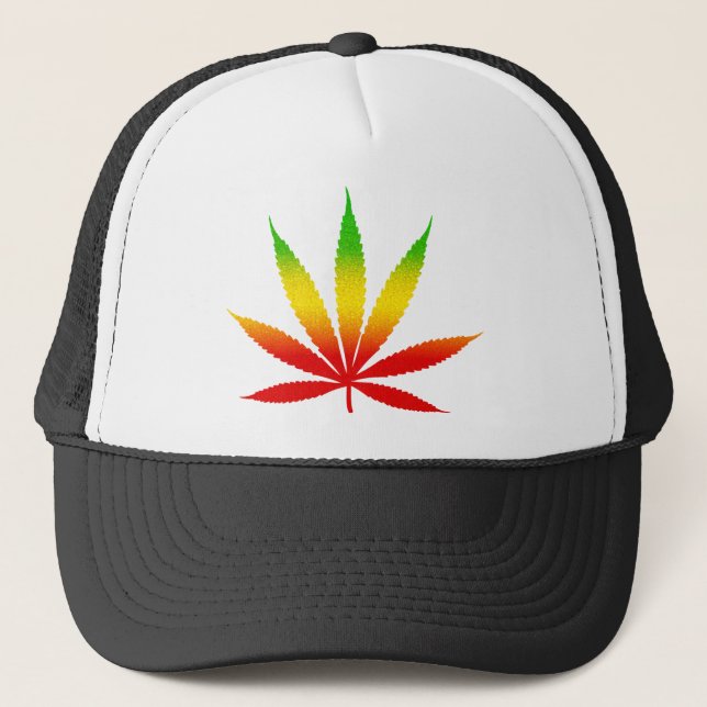 Reggae Rasta Leaf Gorras jamaiquinos de Jamaica (Anverso)