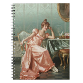 Reggianini componiendo un cuaderno de cartas