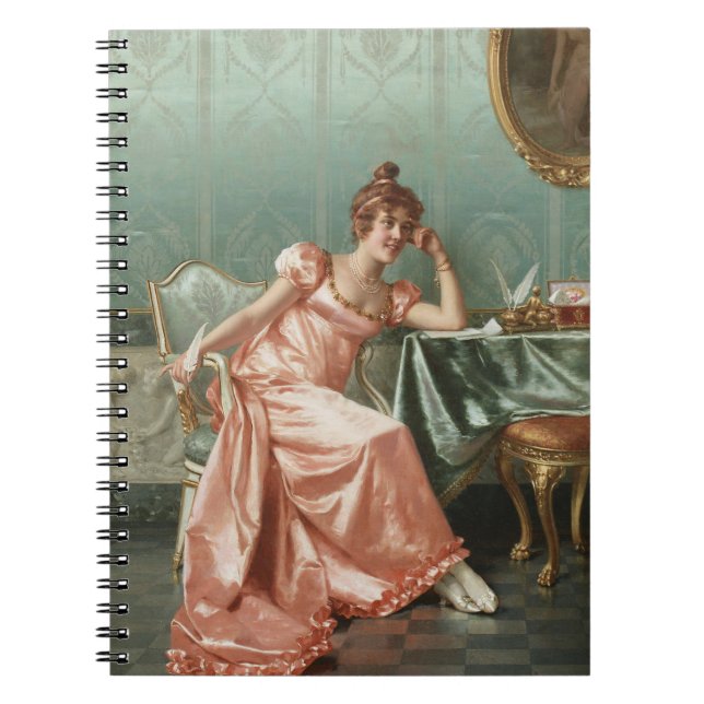 Reggianini componiendo un cuaderno de cartas (Frente)