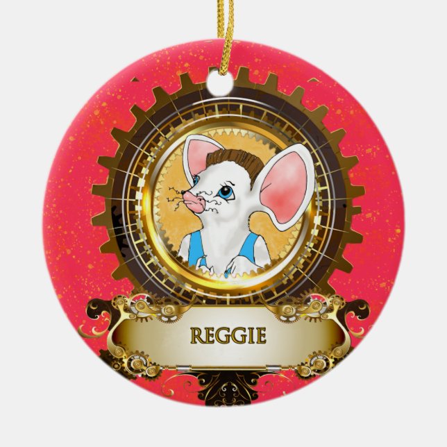 Reggie de ornamento de Círculo de Cerámica Nutcrac (Frente)