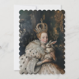 Regina - Invitación plana tamaño: 12.7 cm x 17.8 c