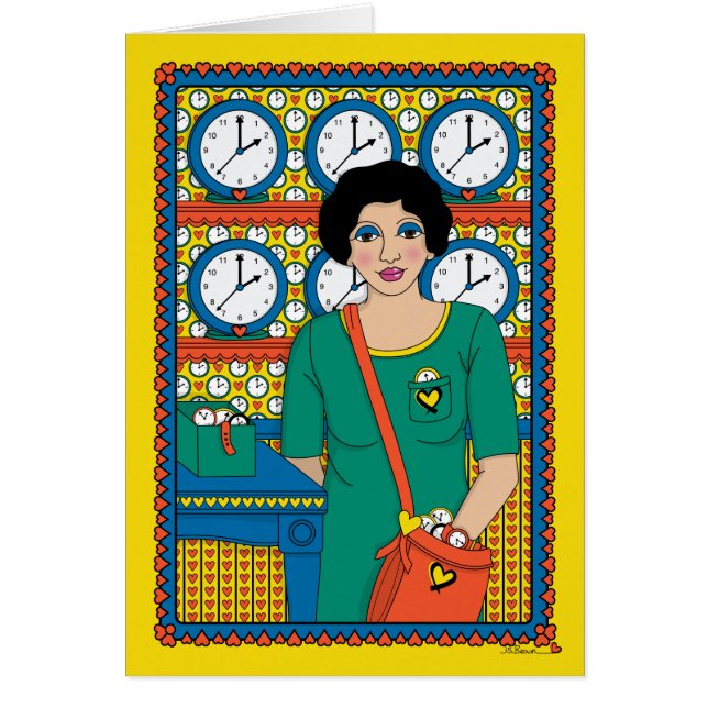 Regístrese la tarjeta Time_B_Greeting (Frente)