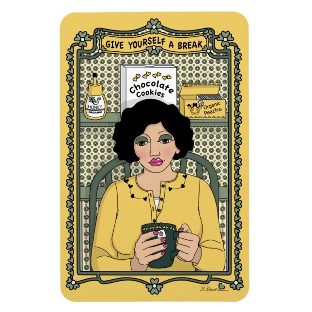 Regístrese un imán para refrigerador Break_C_4x6 (Vertical)