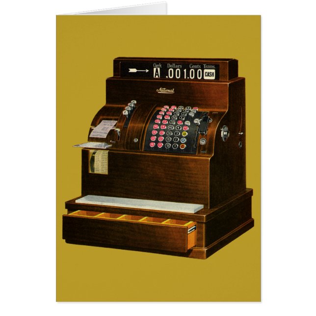 Registro Antiguo de Efectivo, Negocio Minorista Vi (Frente)