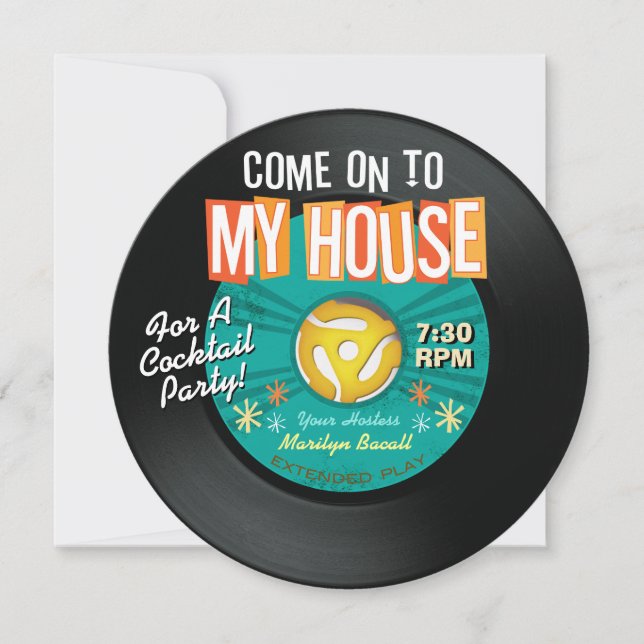Registro De 45 RPMVamos A Las Invitaciones De Mi F (Anverso)