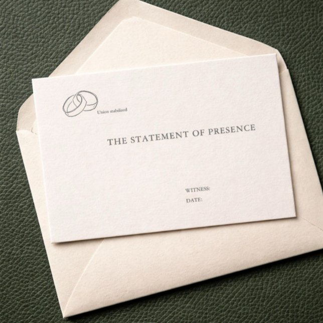Registro de ceremonia civil Tarjetas de boda  (Subido por el creador)