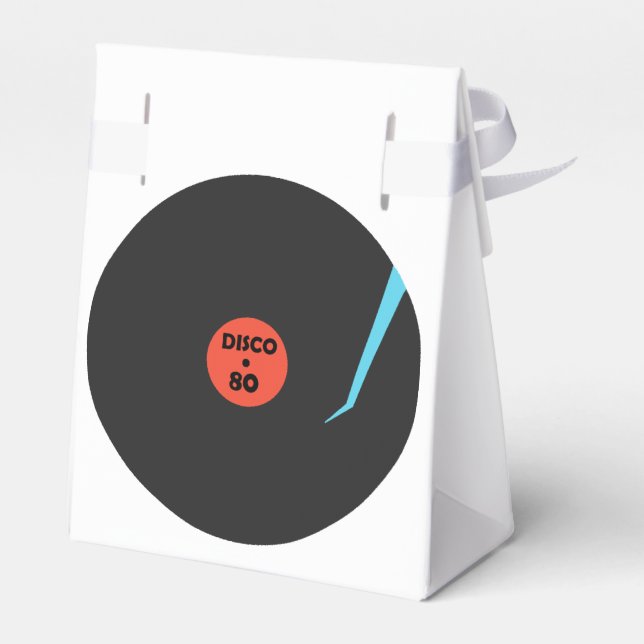 Registro de música de caja favorita de disco retro (Reverso)
