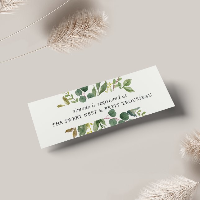 Registro de novias Eucalyptus Grove Insertar tarje (Subido por el creador)