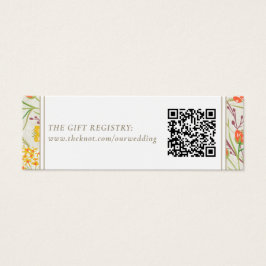 Registro de regalo de Boda de flores silvestres Có