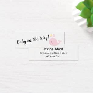 Registro de regalo para bebés con tarjetas de iden