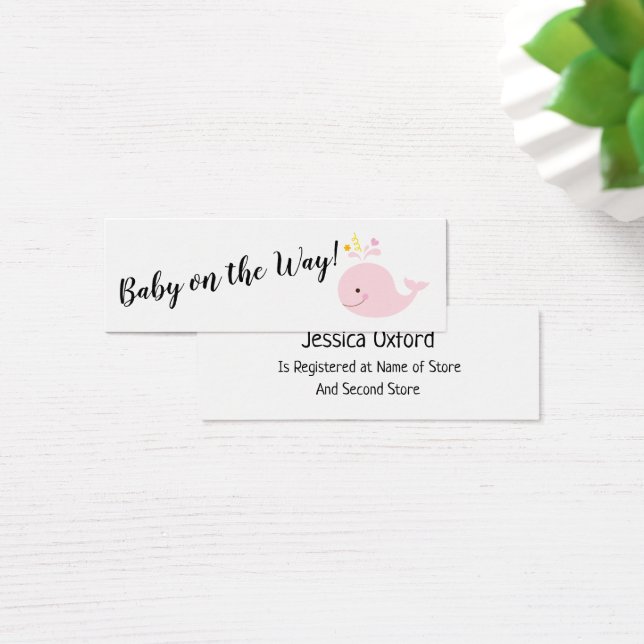 Registro de regalo para bebés con tarjetas de iden (Escritorio)