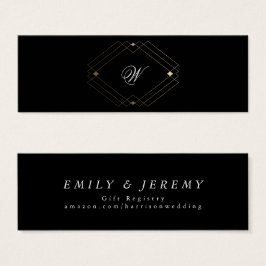 Registro de Regalos Geométricos Geométricos de Oro