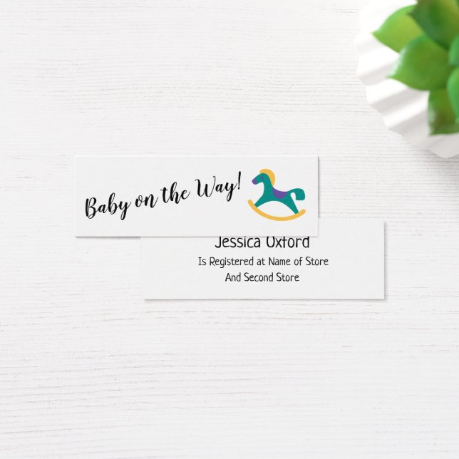 Registro de regalos para bebé con tarjetas de caba (Escritorio)