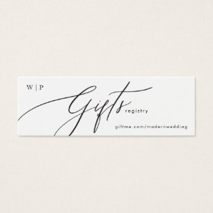 Registro de regalos sencillos de Boda moderno en b
