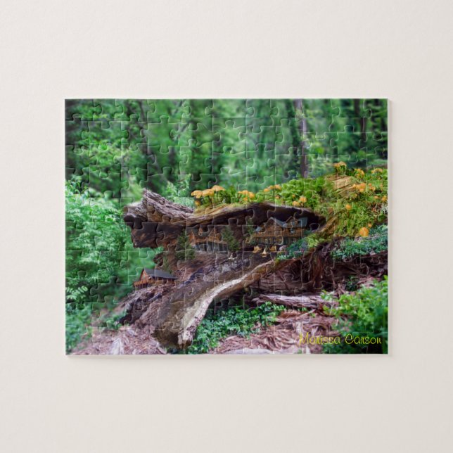 Registro hueco con rompecabezas de las casas (Horizontal)