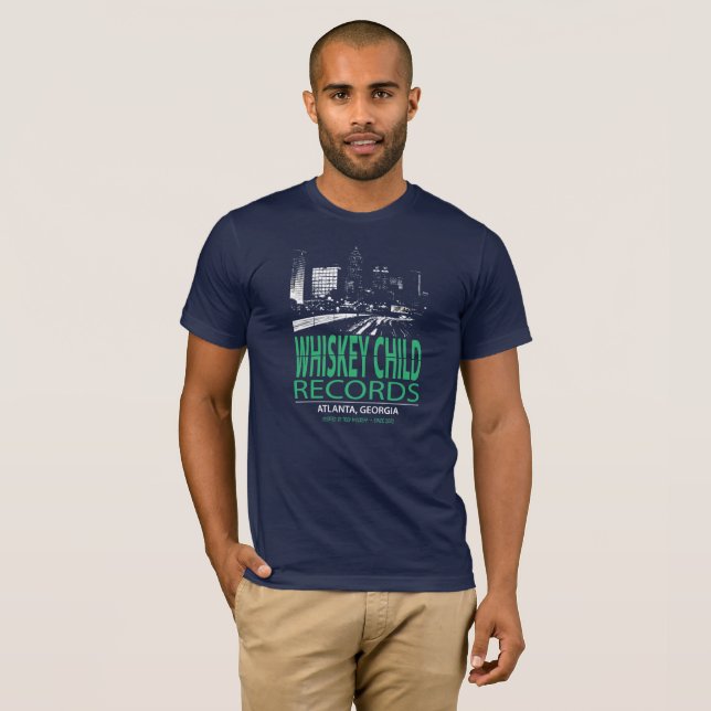 REGISTROS DE NIÑOS DE WHISKEY - Camiseta ATL (Azul (Anverso completo)