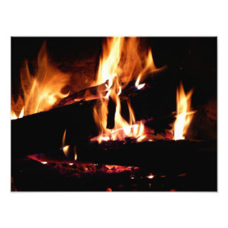 Registros en la fotografía de fuego cálido de la c