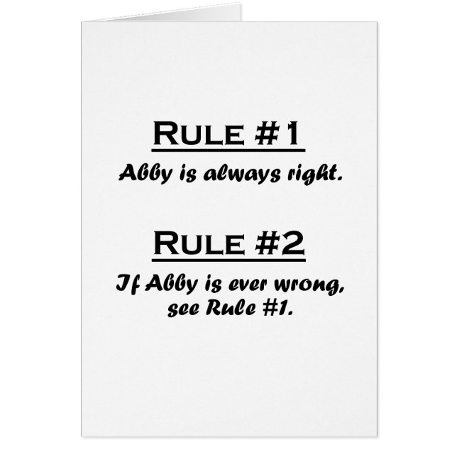 Regla Abby (Frente)