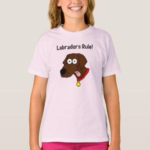 "Regla de Labradors!" Camiseta de Labrador del