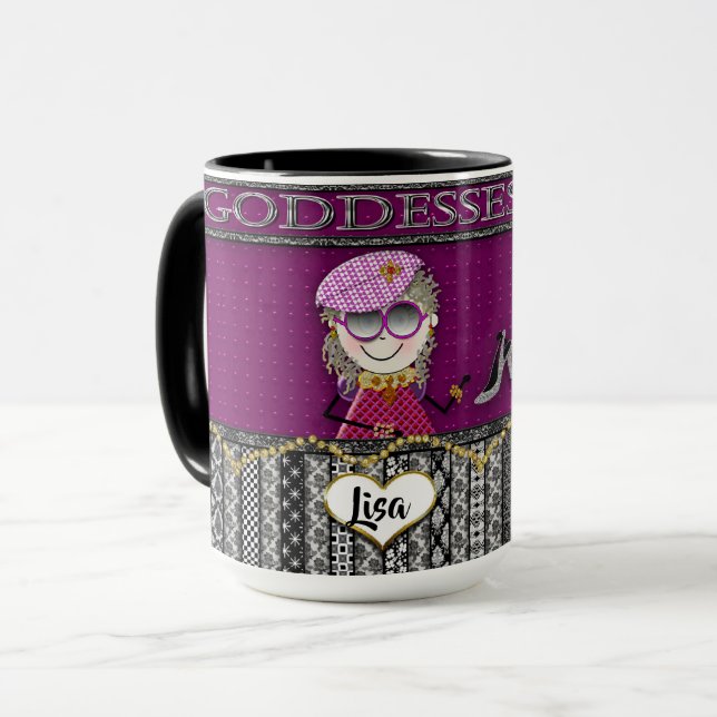 REGLA DE LAS DIOSAS - LA TAZA DE BFF - DOS NOVIAS (Anverso izquierdo)