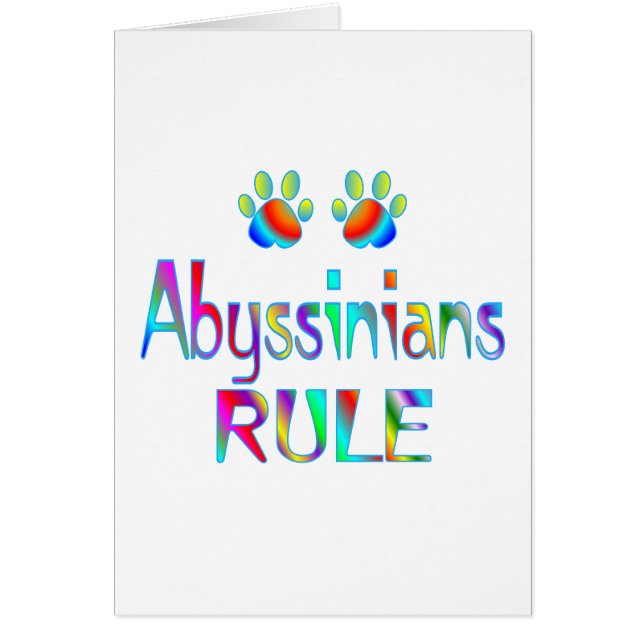 Regla de los abisinios (Frente)