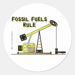 Regla de los combustibles fósiles, Pegatina de las
