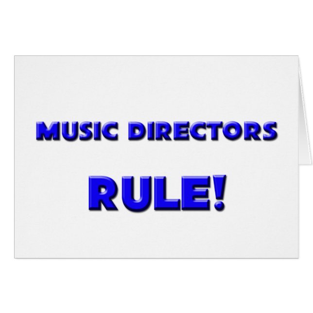 ¡Regla de los directores musicales! (Anverso (Horizontal))