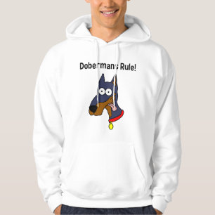 "Regla de los Dobermans!" Sudadera con capucha