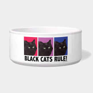 ¡REGLA de los gatos negros! Cuenco del mascota