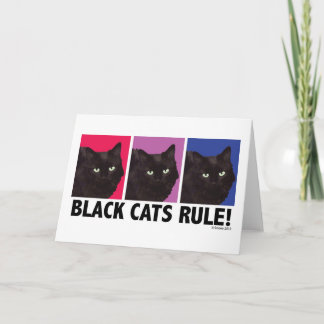 ¡REGLA de los gatos negros! Tarjeta en blanco