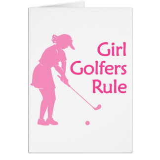 Regla de los golfistas del chica