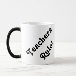 ¡Regla de los profesores! taza morphing