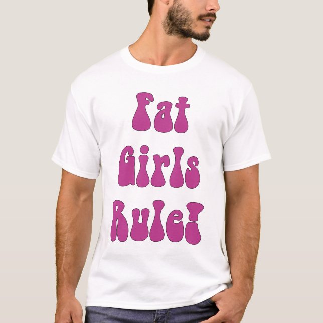 ¡Regla gorda de los chicas! Camiseta (Anverso)