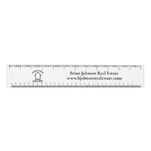 Regla Personalizado de Real Estate Company Logotipo Come