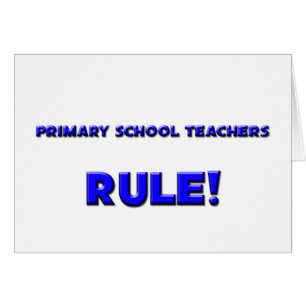 ¡Regla primaria de los profesores de escuela!